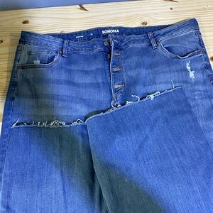 Sonoma Indigo Button-Fly Jeans